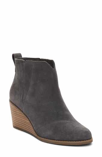 Toms wedge 2025 booties sale