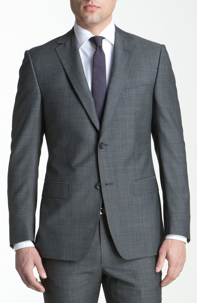 Z Zegna Trim Fit Check Wool Suit | Nordstrom
