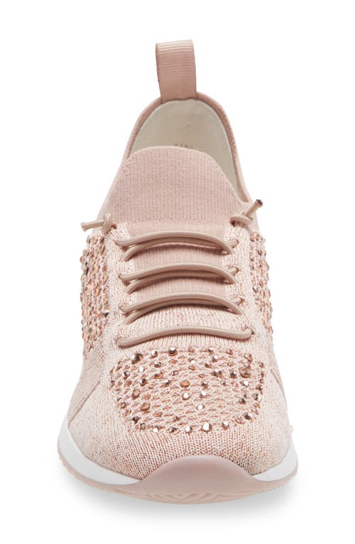 Ara Lyssa Sneaker In Rose Woven Stretch/stones