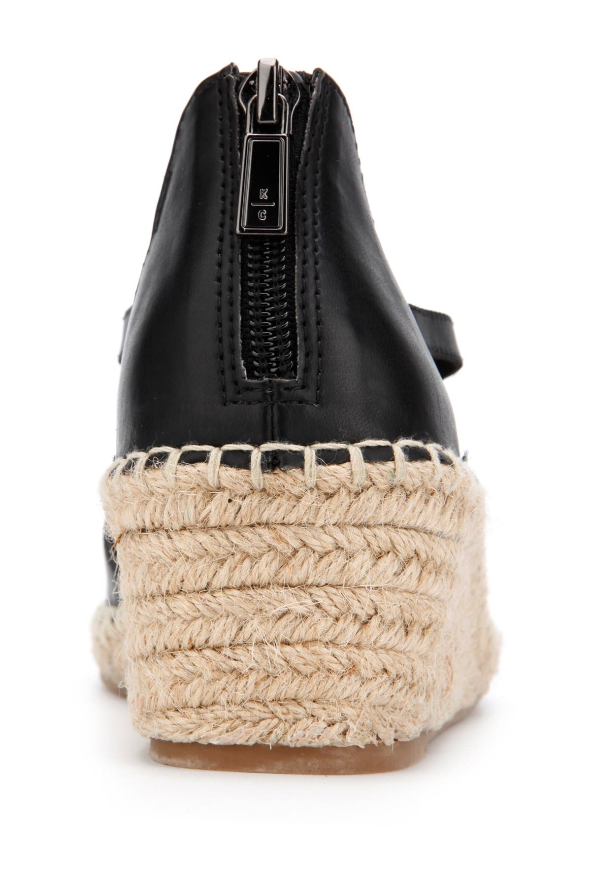 Kenneth Cole Reaction Clo Espadrille Wedge Flat In Black