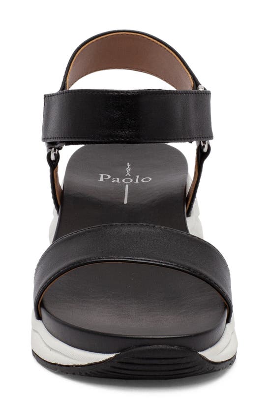 Linea Paolo Rio Sandal In Black Leather