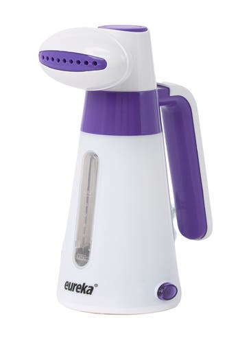 Smartek Eureka Erv2b 100ml Portable Handheld Travel Fabric Garment Steamer In White/purple