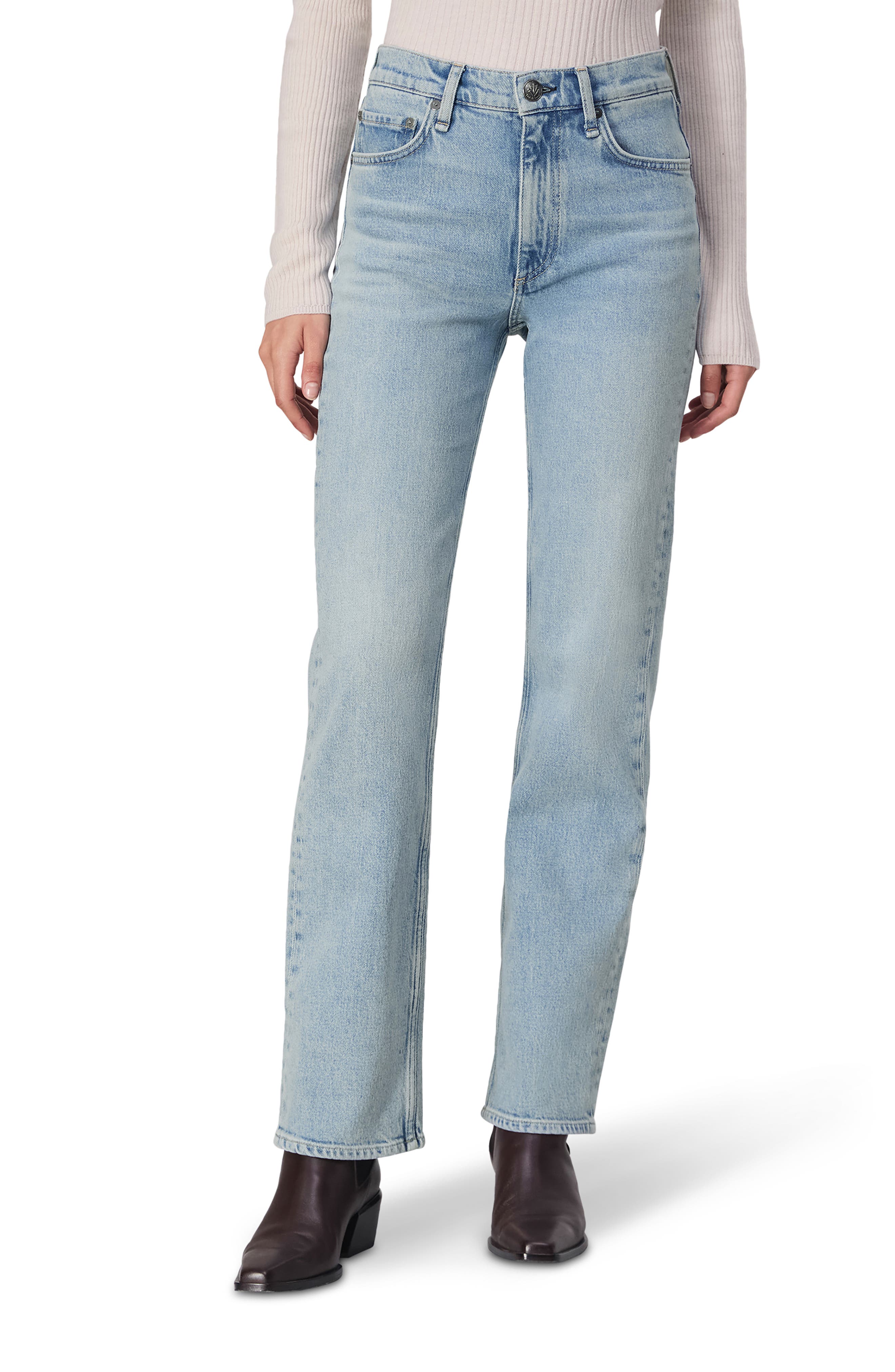 rag & bone Harlow Mid Rise Straight Leg Jeans in Bloomfield Cover