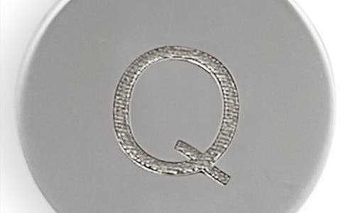 Meshmerise Initial Disc Charm Bracelet In White-q