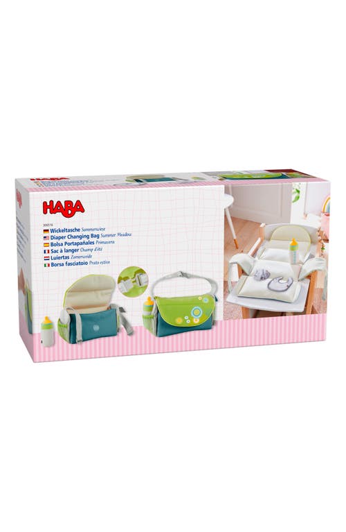HABA Summer Meadow Diaper Bag Soft Toy in Green Multi at Nordstrom