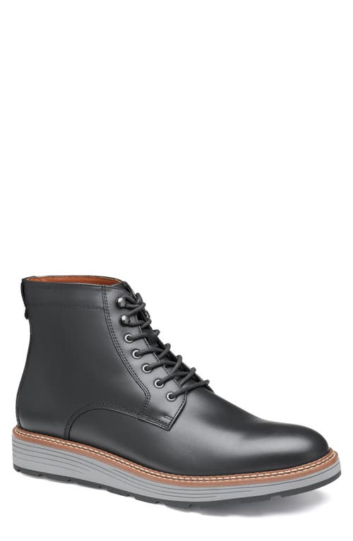 Johnston & Murphy Upton Plain Toe Waterproof Boot In Black