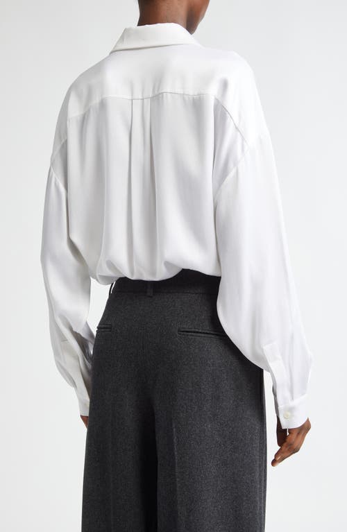 Michael Kors Oversize Button-up Shirt In Optic White