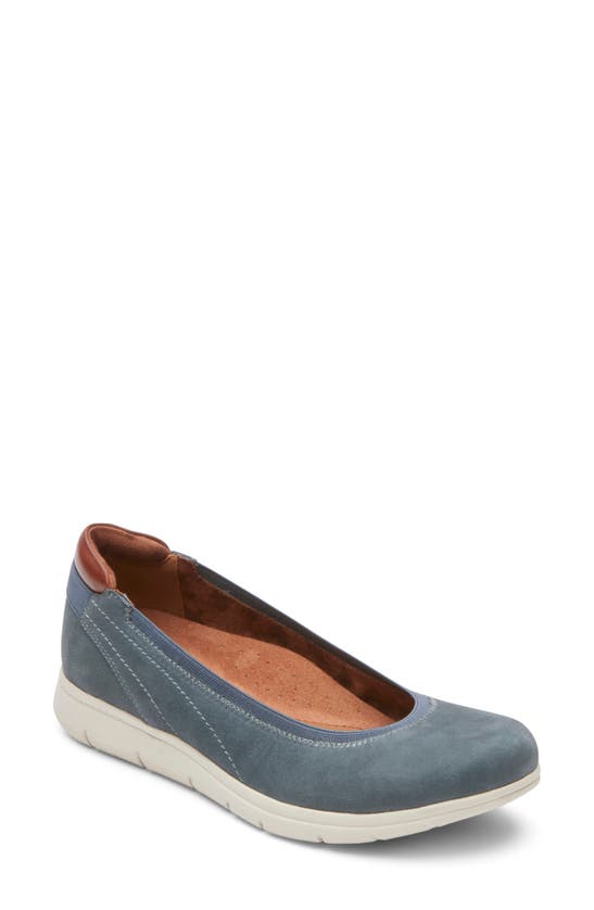Rockport Cobb Hill Lidia Ballet Shoe In Gray