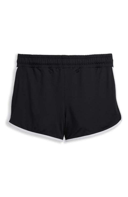 Tomboyx High Waist Swim Shorts In Black Novelty
