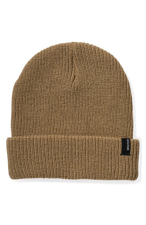 Brixton Heist Beanie In Brown