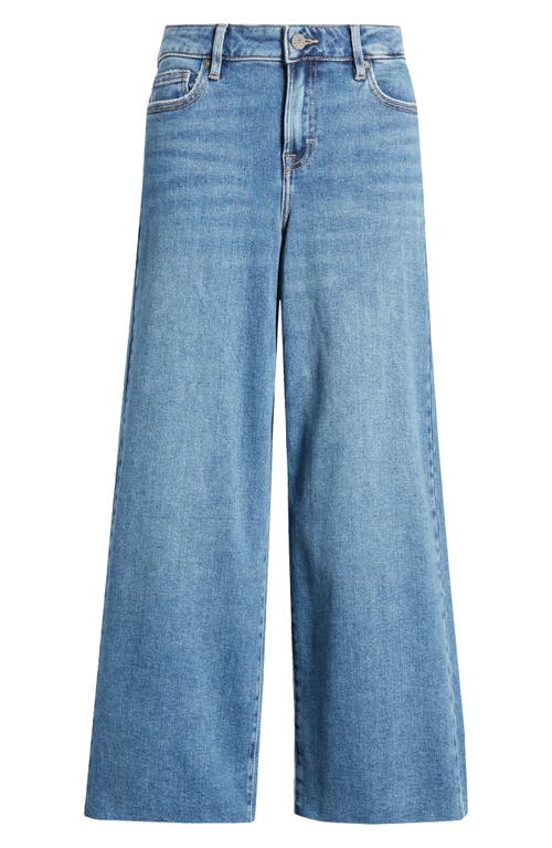 Hidden Jeans Clean Hem High Waist Wide Leg Jeans In Medium Wash