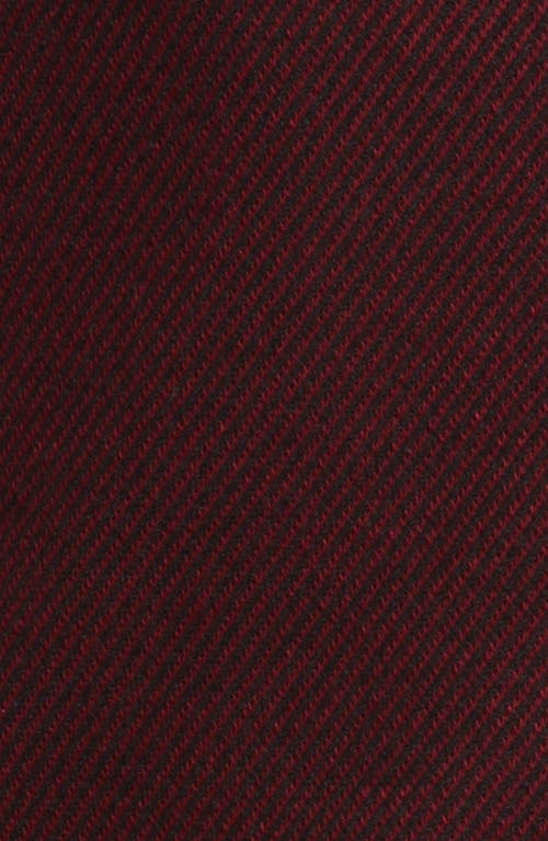 Hugo Boss Jatawa Asymmetric Twill Blazer In Maroon Twill Fantasy
