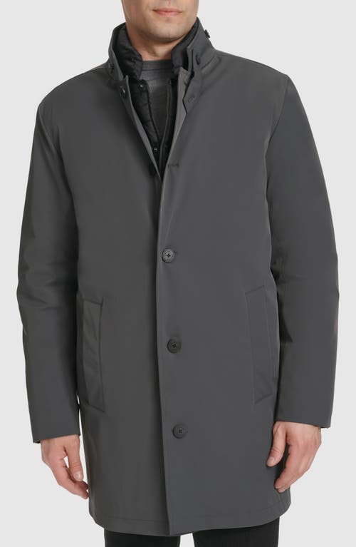 Shop Cole Haan 3-in-1 Water Resistant Rain Coat In Dark Grey