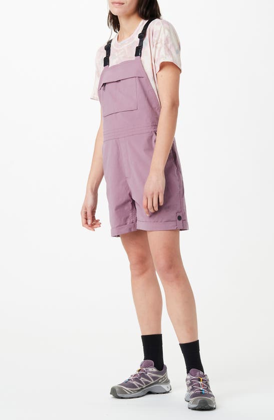 Shop Picture Organic Clothing Foday Water Resistant Short Overalls In Grapeade