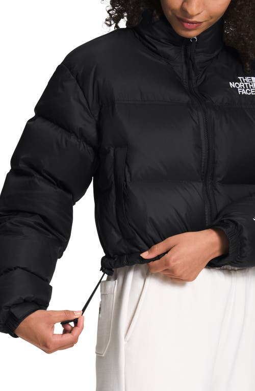 Shop The North Face Nuptse Water Repellent 700 Fill Power Down Short Puffer Jacket In Black/black