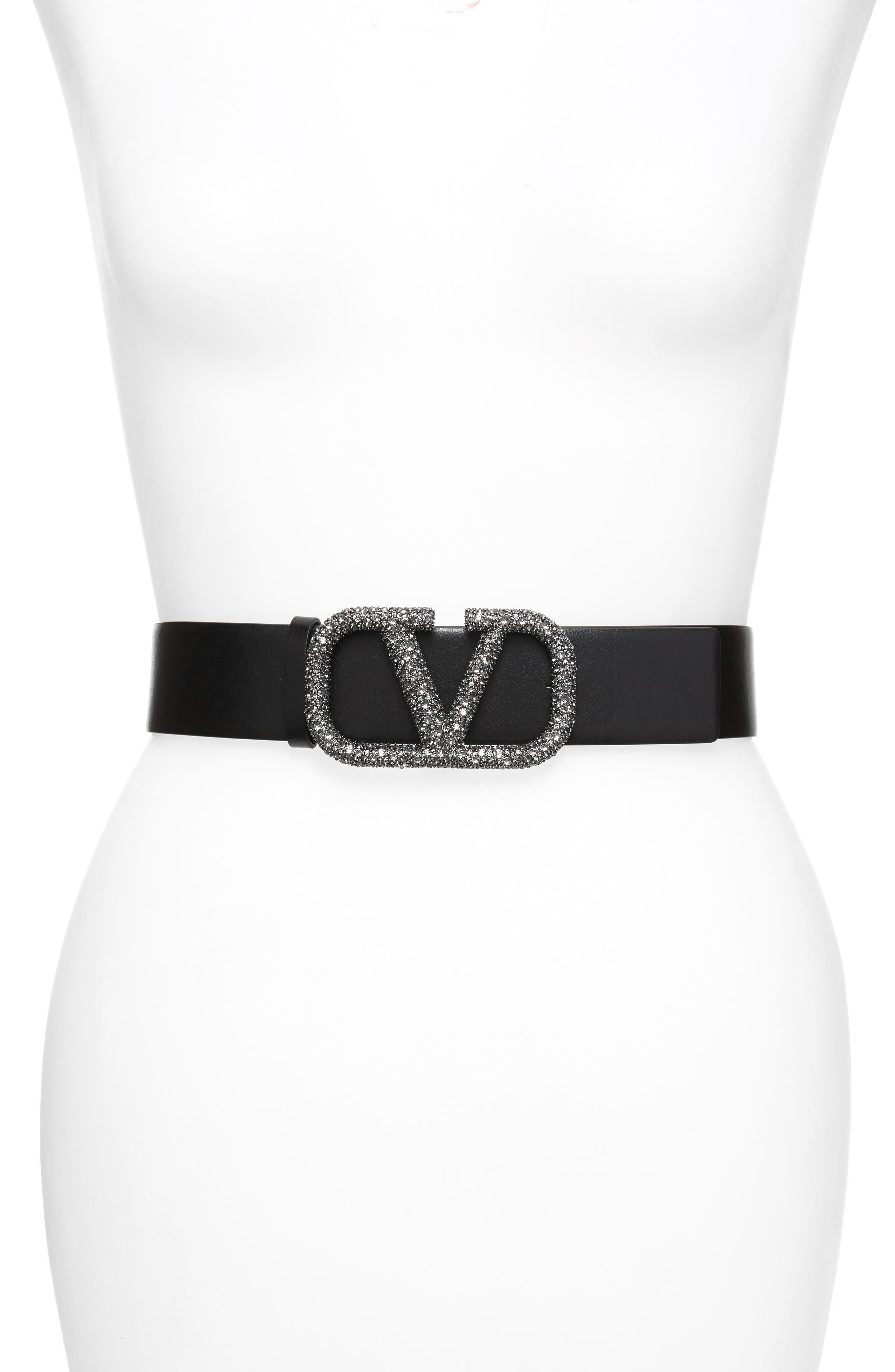valentino belt silver