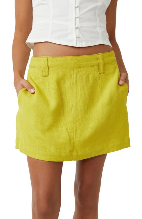 Shop Free People Can't Blame Me Miniskirt In Citronelle