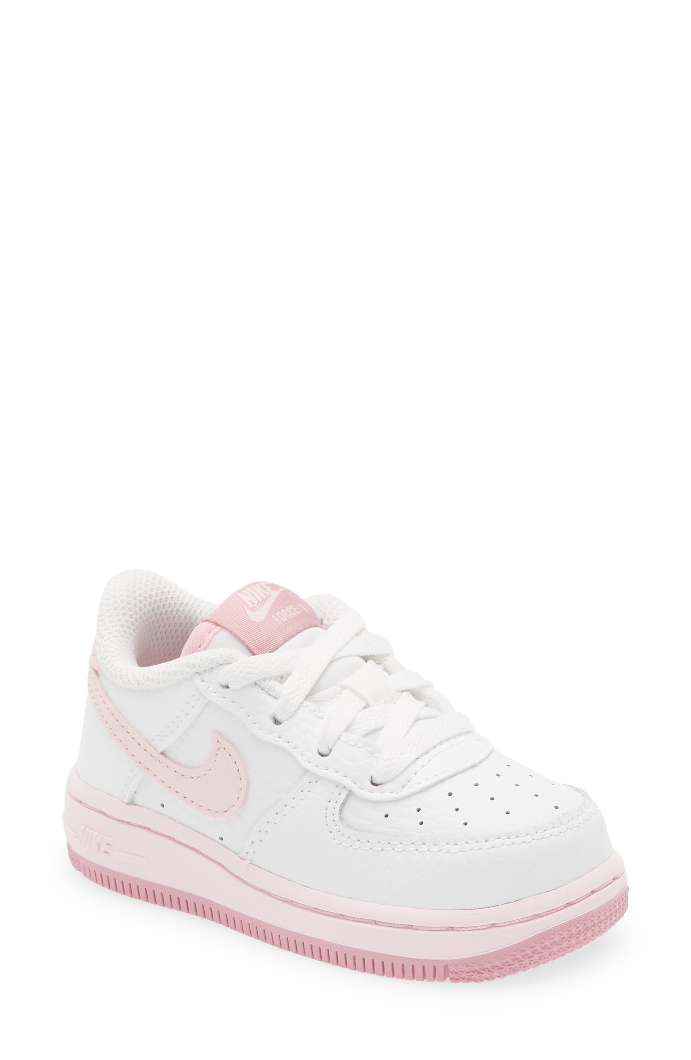 nike shoes pink and white