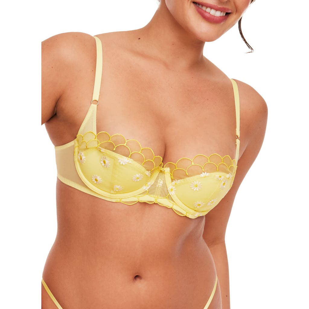 Adore Me Bettie Contour Balconette Bra In Light Yellow