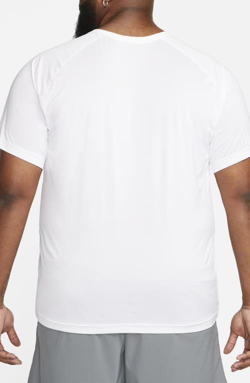 Nike Dri-fit Short-sleeve T-shirt In White/black