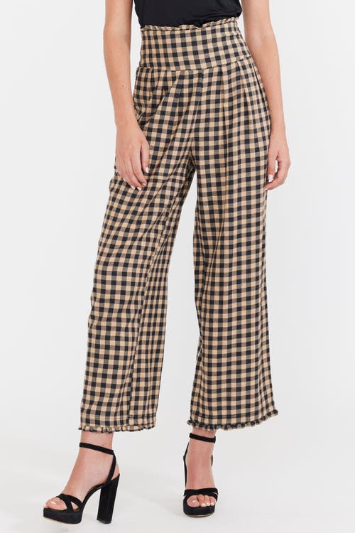 Eddy Kirby Pant in Black Tan Check 