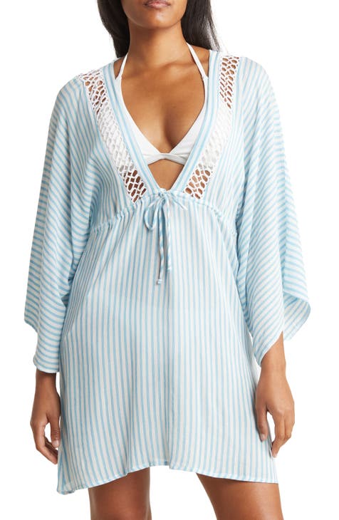 Stripe Cover-Up Tunic Top