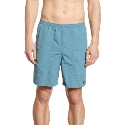 Patagonia Baggies 7-Inch Swim Trunks, Blue/green
