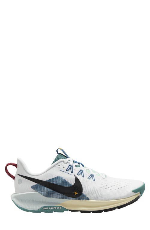 Shop Nike Reactx Pegasus Trail 5 Running Shoe In White/black/blue