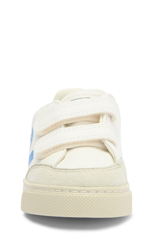 Veja V-12 Suede-trimmed Leather Sneakers In Extra-white/multi/brittany