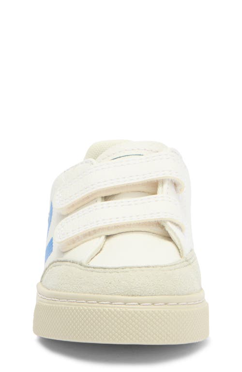 Shop Veja Kids' Small V-12 Sneaker In Extra-white/multi/brittany