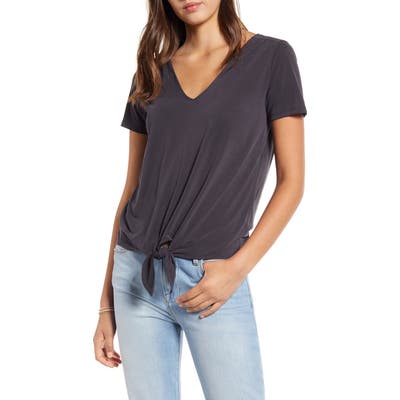 Lucky Brand Sandwash Tie Front Tee