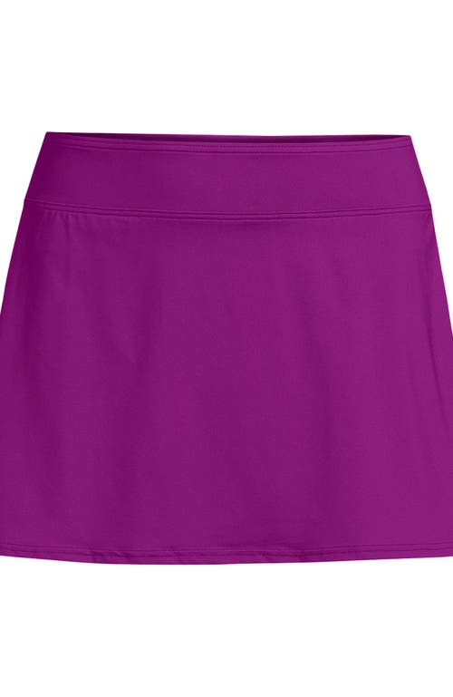 Shop Lands' End Tummy Control Skirt Swim Bottoms In Violet Rose