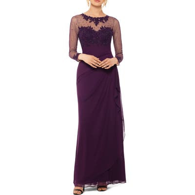 Xscape Illusion Neck Gown