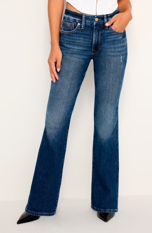 Shop Good American Good Bootcut Jeans In Indigo704