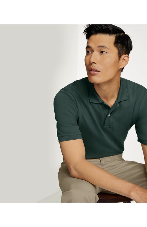 Shop Lands' End Short Sleeve Comfort-first Mesh Polo Shirt In Deep Woodland Green