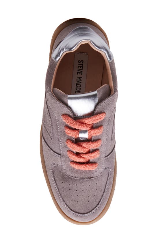 Shop Steve Madden Brayan Sneaker In Grey Suede