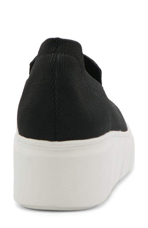 Charles David Rhody Platform Wedge Sneaker In Black