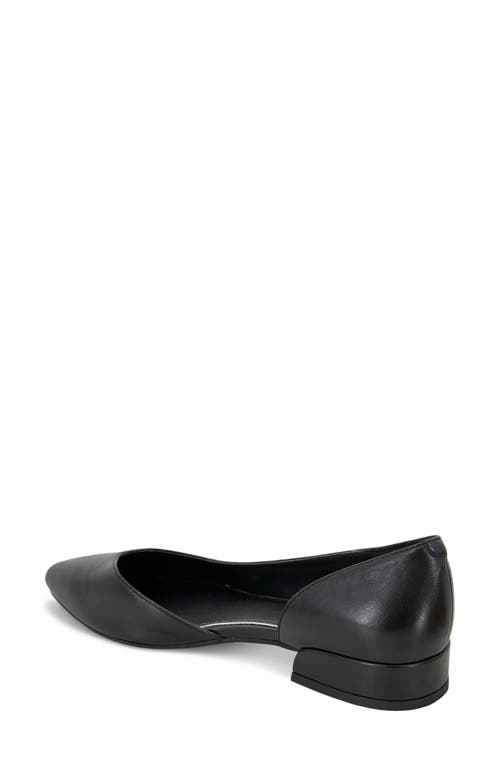 Shop Kenneth Cole Carmina Half D'orsay Flat In Black