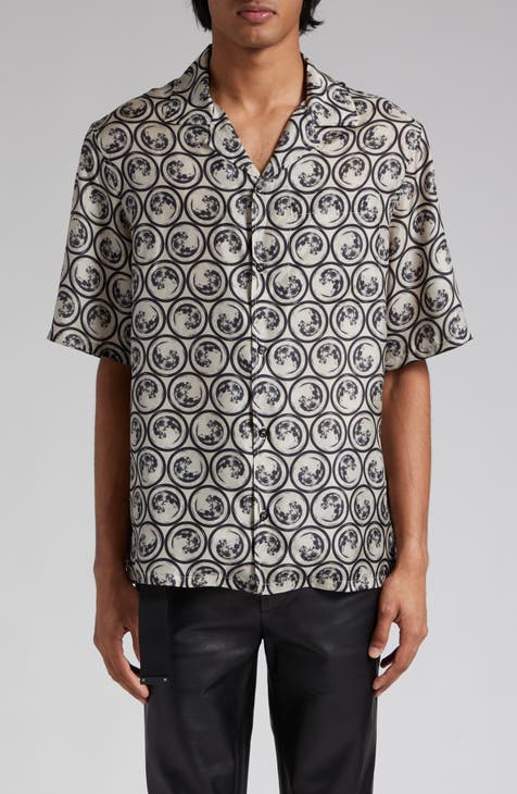 Louis Vuitton Silk Blend Pyjama Shirt Grey. Size XL