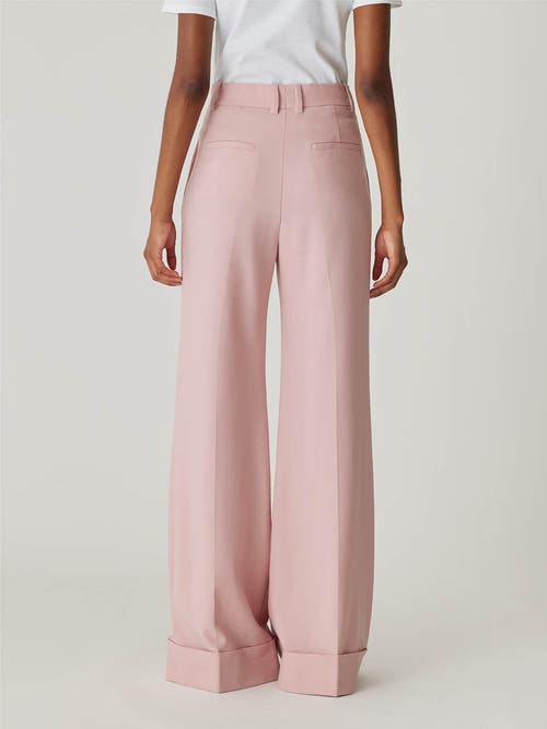 Shop Rebecca Taylor Calvary Twill Wide Leg Trouser In Calamine Pink