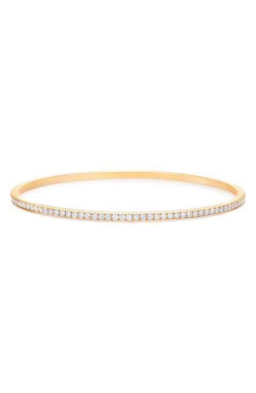 Stackable Diamond Bangle in Yellow Gold