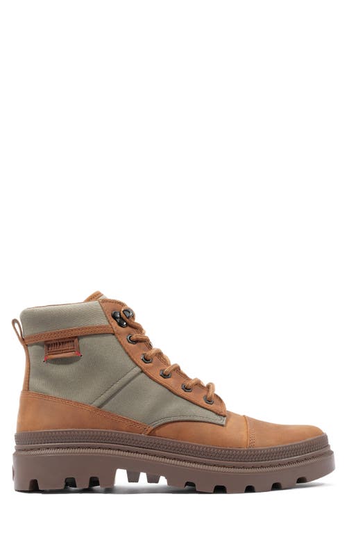 Palladium Pallatrooper Rough Boot In Olive Night/honey