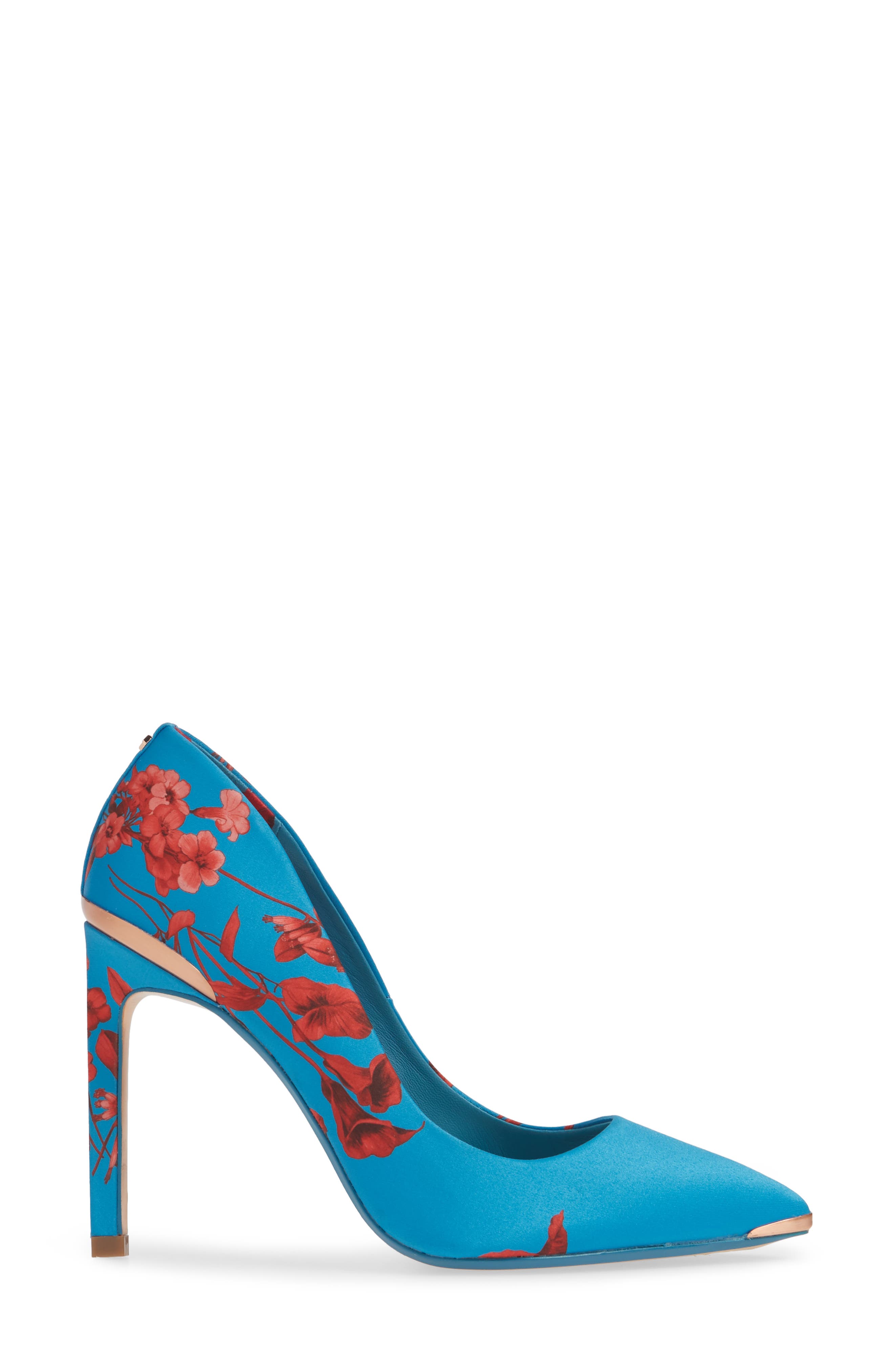 ted baker blue floral heels