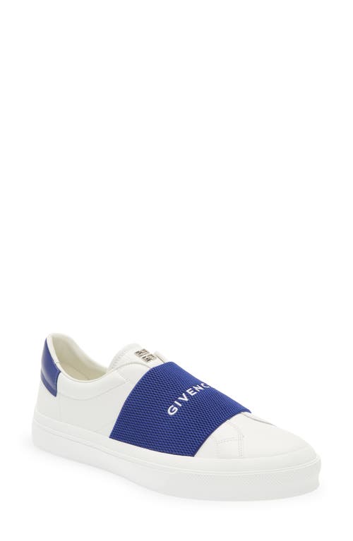 Givenchy City Sport Slip-On Sneaker in White/Blue