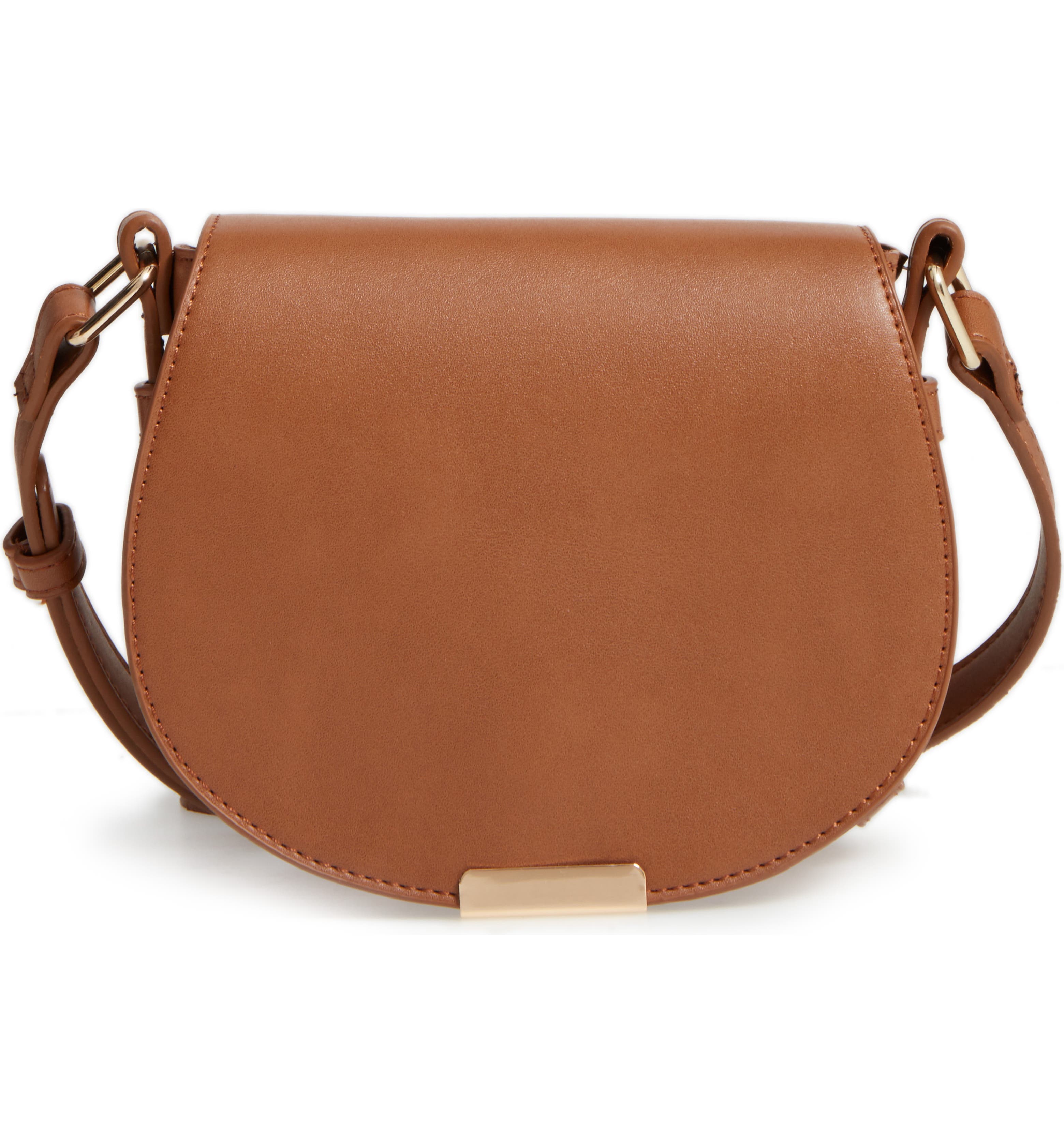 BP. Faux Leather Small Saddle Crossbody Bag | Nordstrom