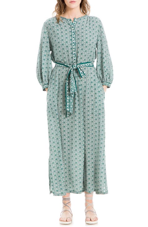 Medallion Print Maxi Dress