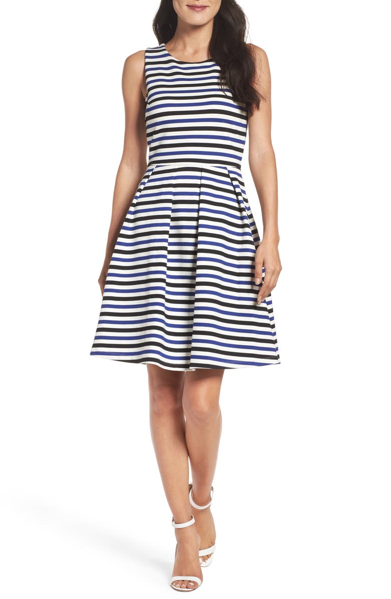 Felicity & Coco Ming Stripe Fit & Flare Dress (Regular & Petite ...