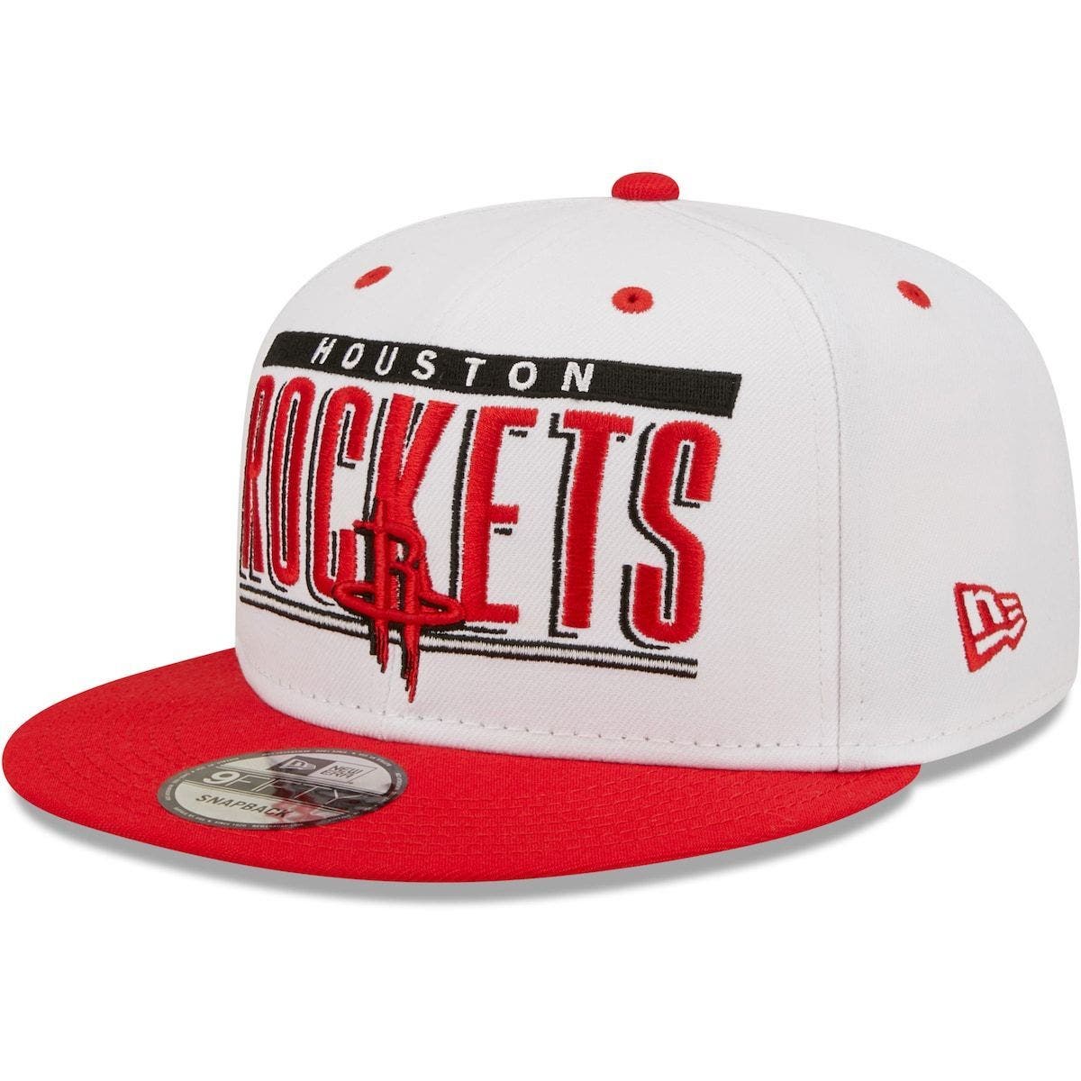 red and white new era snapback