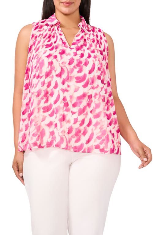 Halogenr Halogen(r) Collared Sleeveless Top In Pink