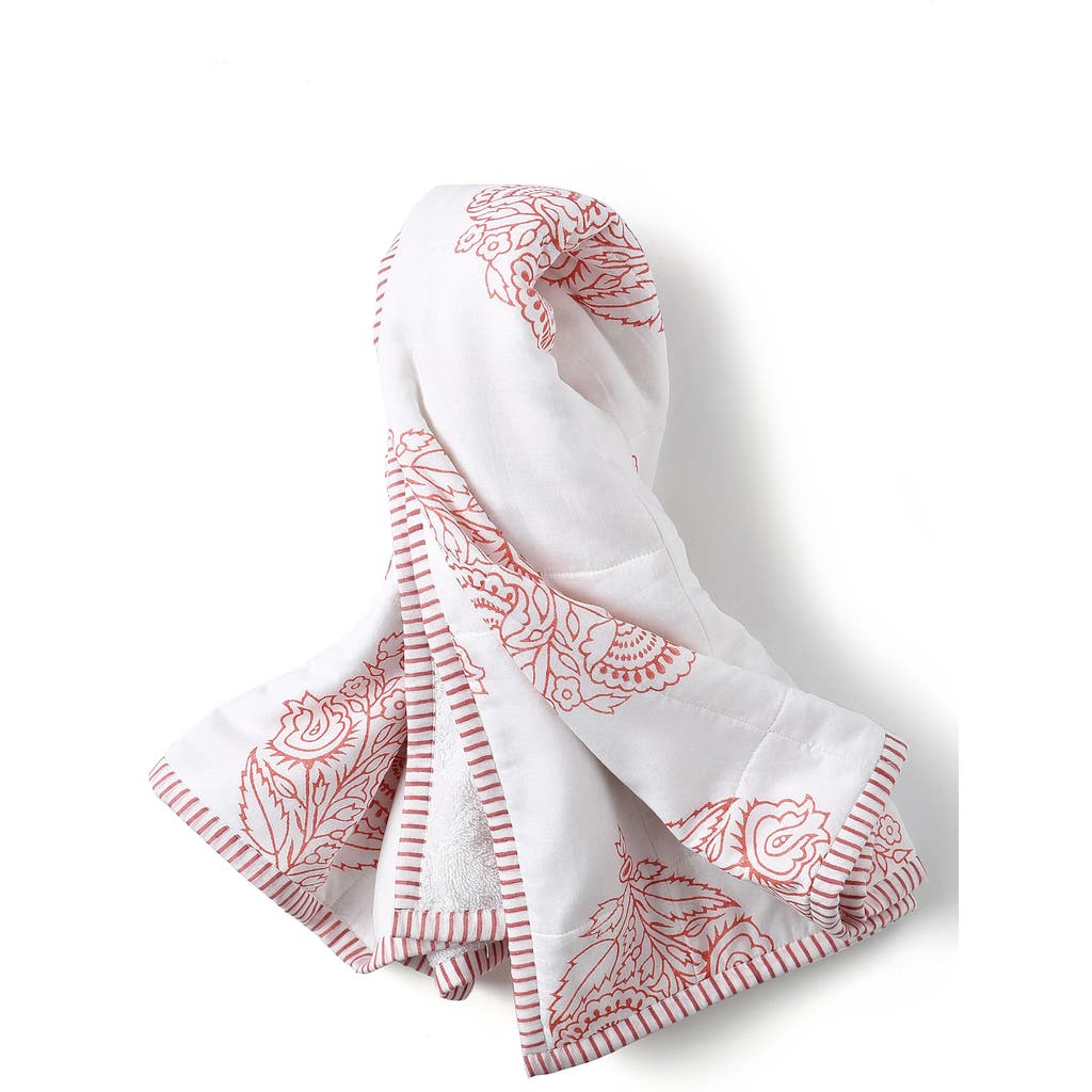 Malabar Baby Handmade Hooded Towel In Pink City
